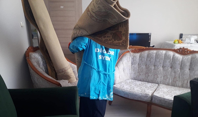 Digor'da evde bakım projesi devam ediyor