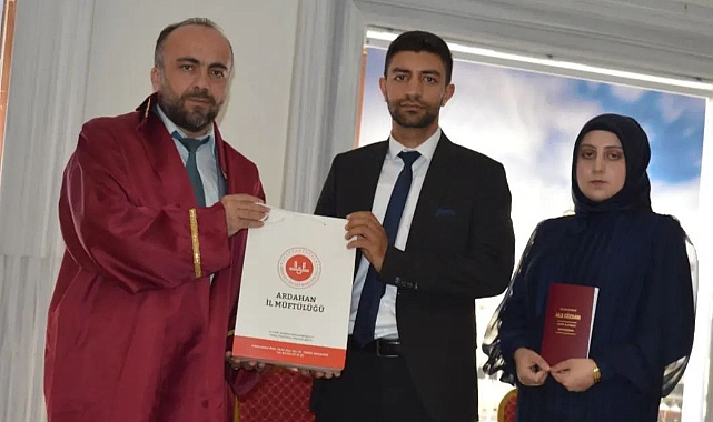 Din görevlisi çiftin nikahını İl Müftü Yardımcısı kıydı