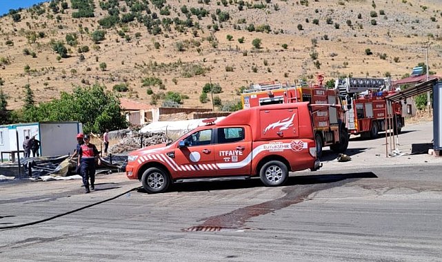 Doğanşehir'de iş yeri yangını