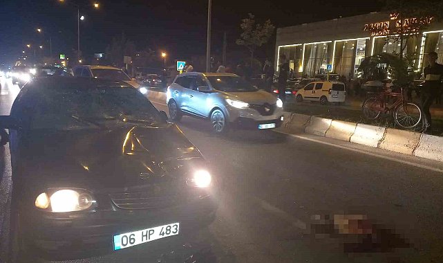 Düğünden çıkıp yolun karşısına geçmek isteyen çifte otomobil çarptı: 1 ölü, 1 yaralı