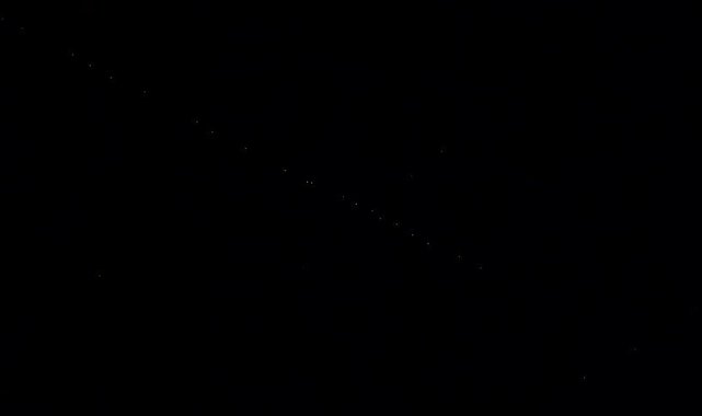 Elazığ semalarında 'Starlink' uyduları görüldü