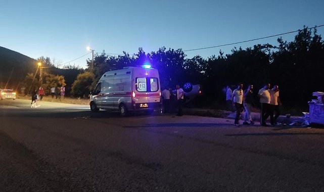 Elazığ'da araç takla attı: 1 yaralı