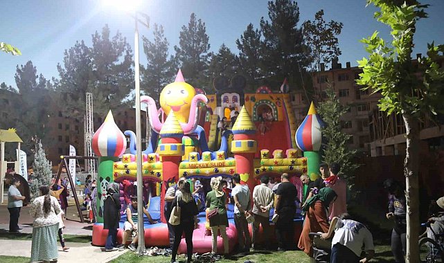 Elazığ'da düzenlenen etkinliklerde çocuklar doyasıya eğlendi