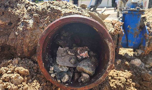 Elazığ'da izinsiz kazı, su kesintisine neden oldu