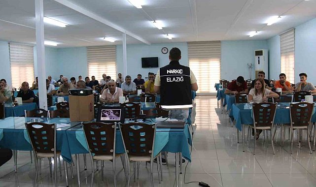 Elazığ'da Orman Müdürlüğü personeline uyuşturucu ile mücadele eğitimi verildi