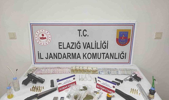 Elazığ'da uyuşturucu operasyonu :4 tutuklama