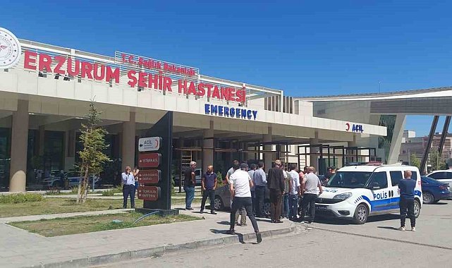 Erzurum şehir hastanesinde büyük kavga