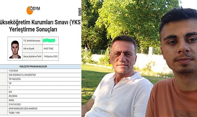 Hakkarili depremzede öğrencinin büyük başarısı