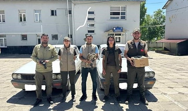 Kaçak avcıların aracına el konulup para cezası uygulandı