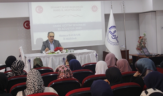 Kars'ta umreye gidecek vatandaşlara seminer düzenlendi