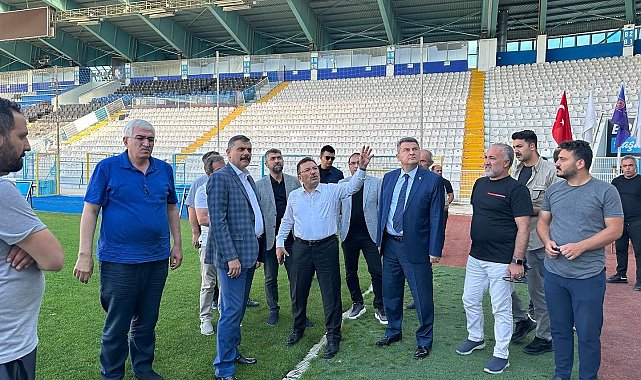 Kazım Karabekir Stadında inceleme yaptılar