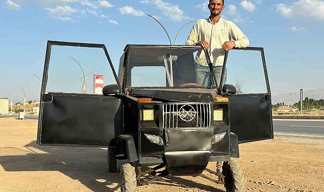 Mercedes alamayınca kendi arabasını yaptı