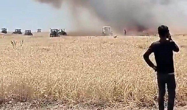 Muş'ta 300 dönüm ekili alan yandı