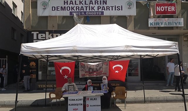 Muş'ta annelerin evlat nöbeti devam ediyor