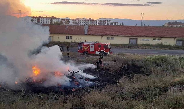 Ot yangını korkuttu