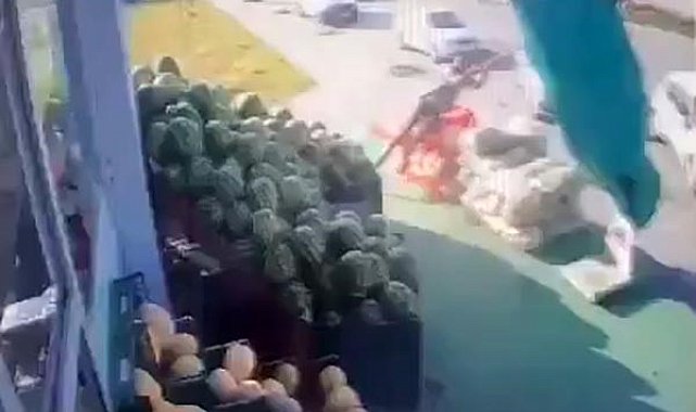 Şemsiye manavı uçurdu