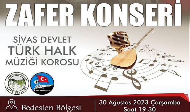 Sivas Devlet Türk Halk Müziği korosu Kars'ta sahne alacak