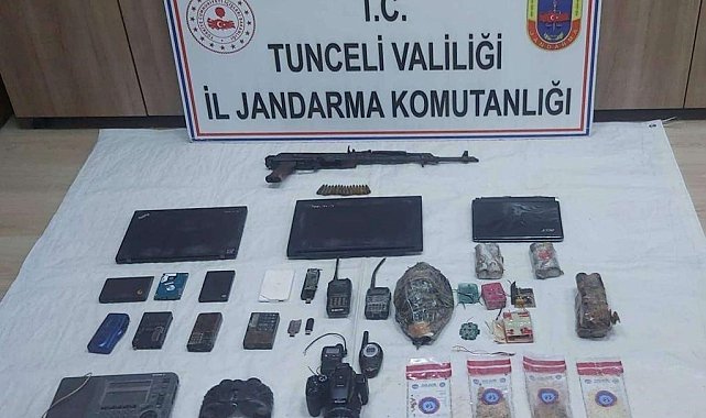 Tunceli'de 4 sığınakta çok sayıda mühimmat ele geçirildi
