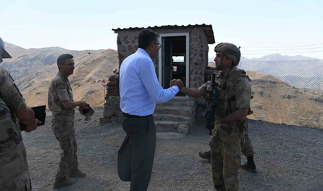 Vali Ali Çelik 2 bin 935 rakımlı üs bölgeleri ziyaret etti