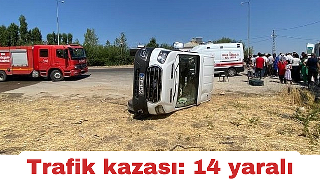 Van'da trafik kazası: 14 yaralı