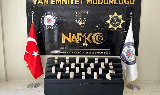 Van'da 13 kilo 534 gram uyuşturucu ele geçirildi