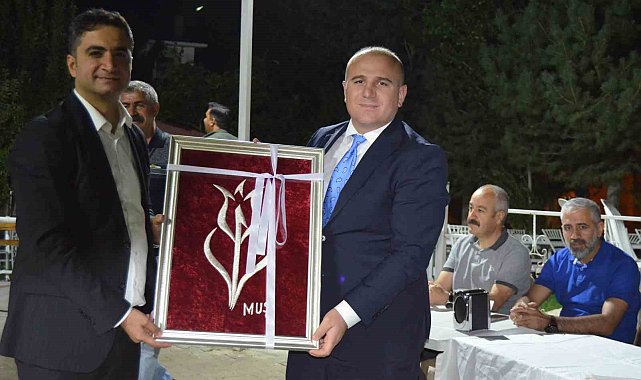 Varto Kaymakamı Güder'e veda yemeği