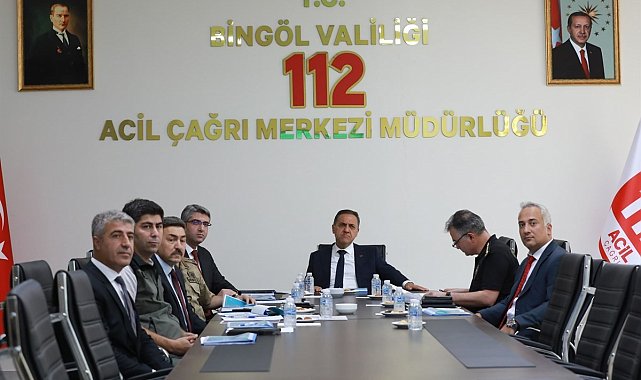 Bingöl'de acil çağrı hizmetleri il koordinasyon komisyonu toplantısı yapıldı