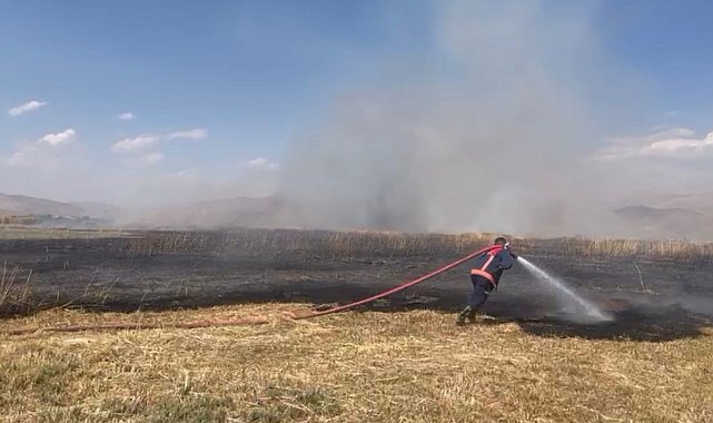 Birçok kuş türüne ev sahipliği yapan Nehil Sazlığı'nda yangın