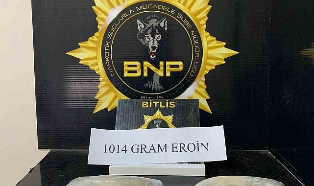 Bitlis'te 1 kilo 14 gram eroin ele geçirildi