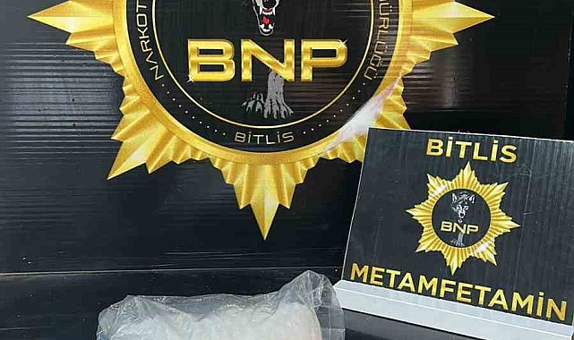 Bitlis'te 846 gram metamfetamin ele geçirildi