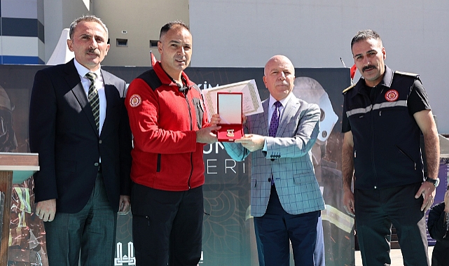 Cumhurbaşkanı Erdoğan'dan Erzurum İtfaiyesine Üstün Başarı Ödülü