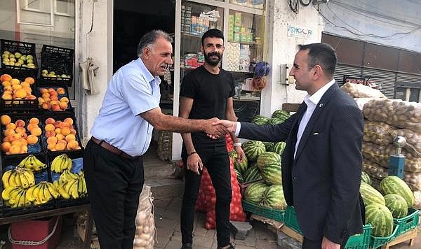 Digor Kaymakamı Karakaş, esnaflarla vedalaştı