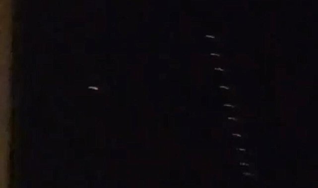 Elazığ semalarında 'Starlink' uyduları görüldü