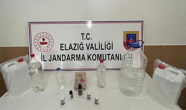 Elazığ'da kaçak içki operasyonu
