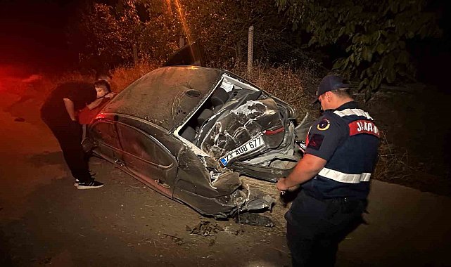 Elazığ'da kontrolden çıkan araç yoldan çıktı: 2'si ağır 3 yaralı