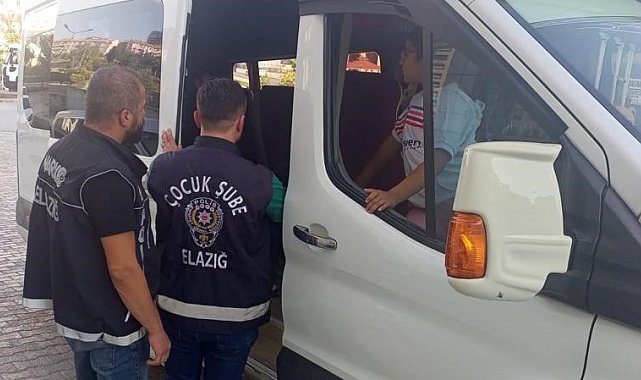 Elazığ'da okul önlerinde denetim