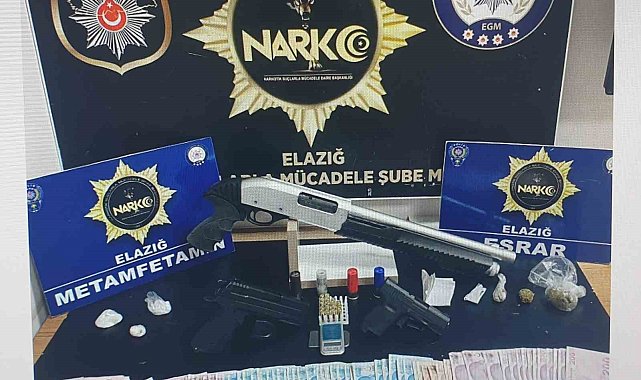 Elazığ'da uyuşturucu operasyonunda 2 kişi yakalandı
