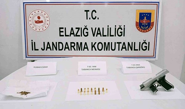 Elazığ'da uyuşturucuyla mücadele: 1 gözaltı