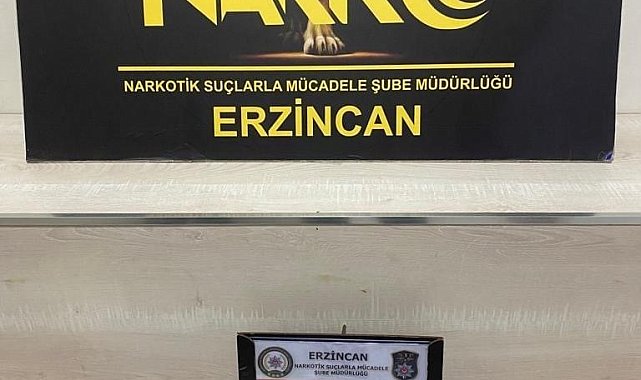 Erzincan'da bir miktar esrar ele geçirildi