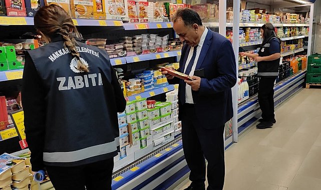 Hakkari zabıtası zincir marketleri mercek altına aldı