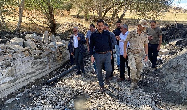 Hamur Kaymakamı Yıldırım, ilçeye bağlı köylerde incelemelerde bulundu