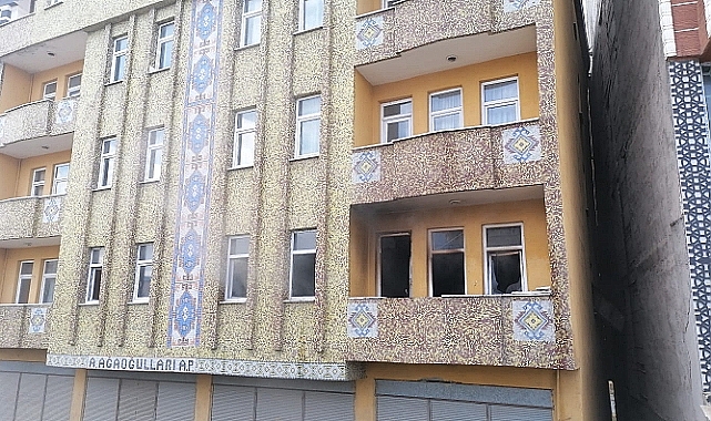 Kars'ta boş dairede yangın alarmı