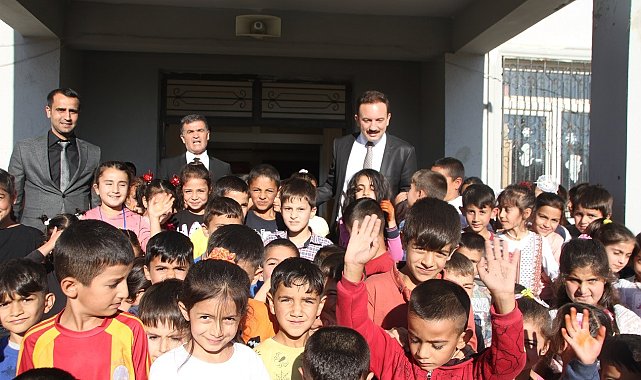 Kaymakam Bayram, öğrenci ve öğretmenlerle bir araya geldi