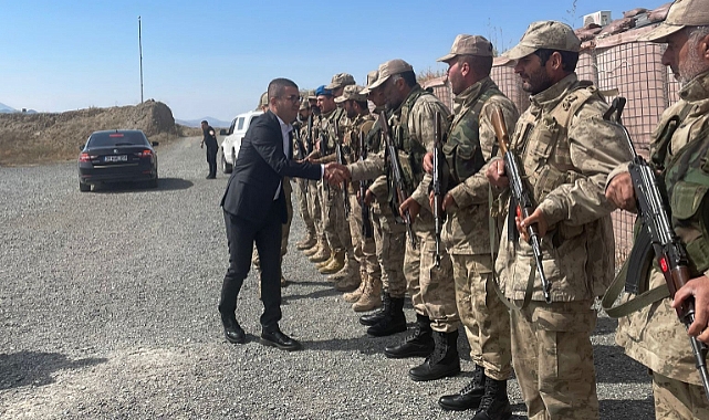 Kaymakam Daştan askeri üs bölgesini ziyaret etti