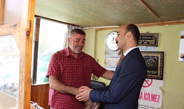 Kaymakamdan esnaf ziyareti