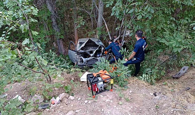 Malatya'da kontrolden çıkan otomobil şarampole devrildi: 2 yaralı