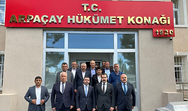 Milletvekili Adem Çalkın Arpaçay’ı ziyaret etti