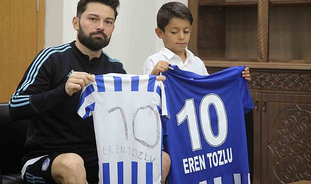 Minik taraftar hayaline kavuştu