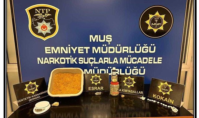 Muş'ta uyuşturucudan 40 kişi yakalandı