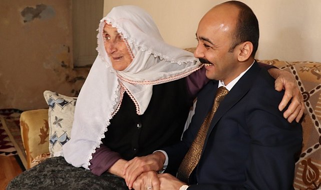 Oltu Kaymakamı'ndan Halime Nine'ye ziyaret